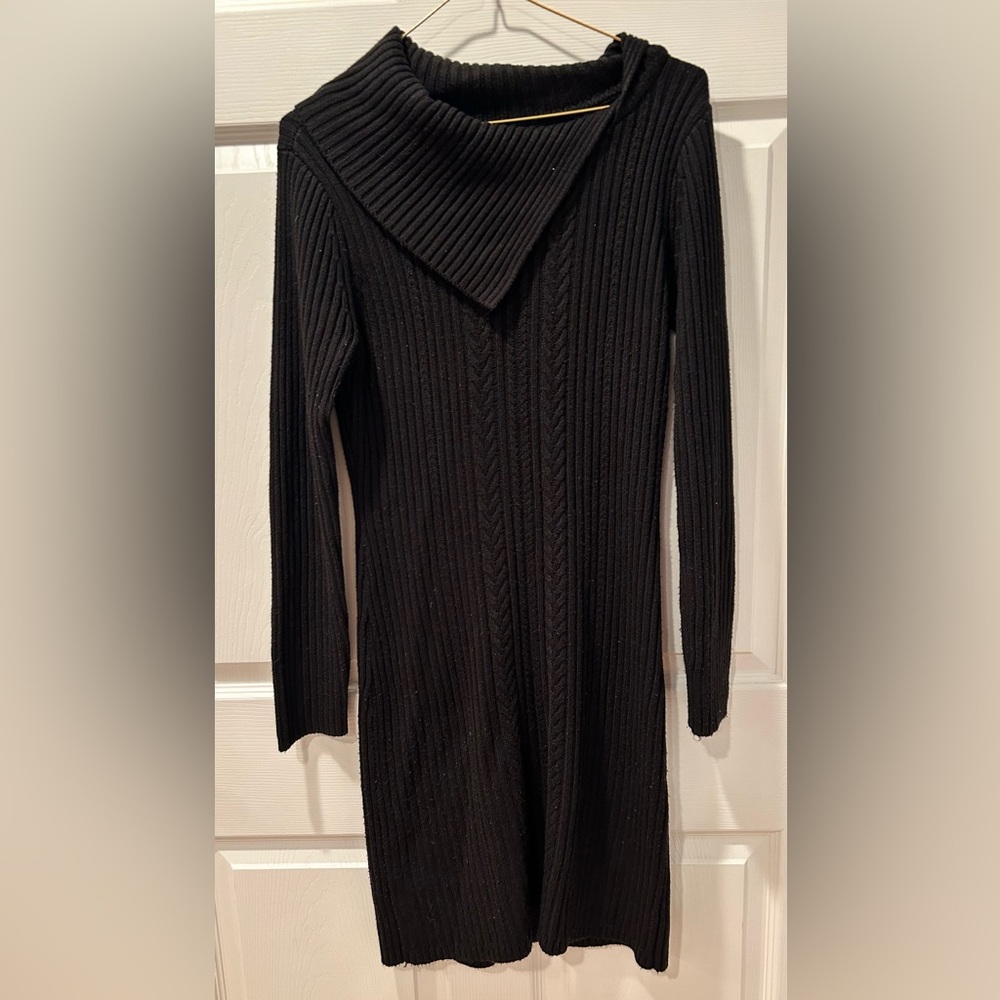 Calvin Klein Black Sweater Dress